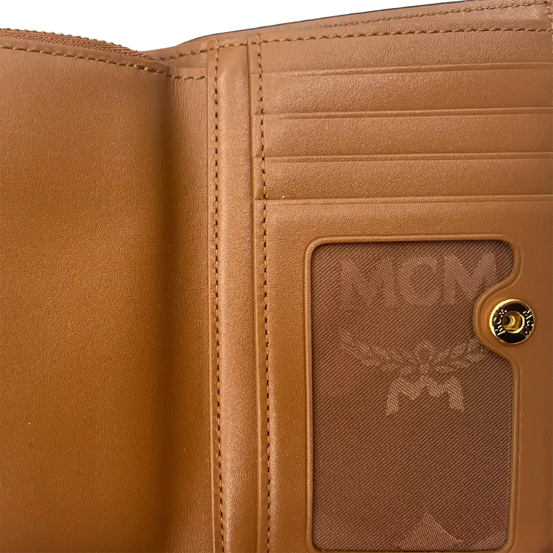 MCM Saffiano Leder Handtasche Cognac braun / ungetragen MCM