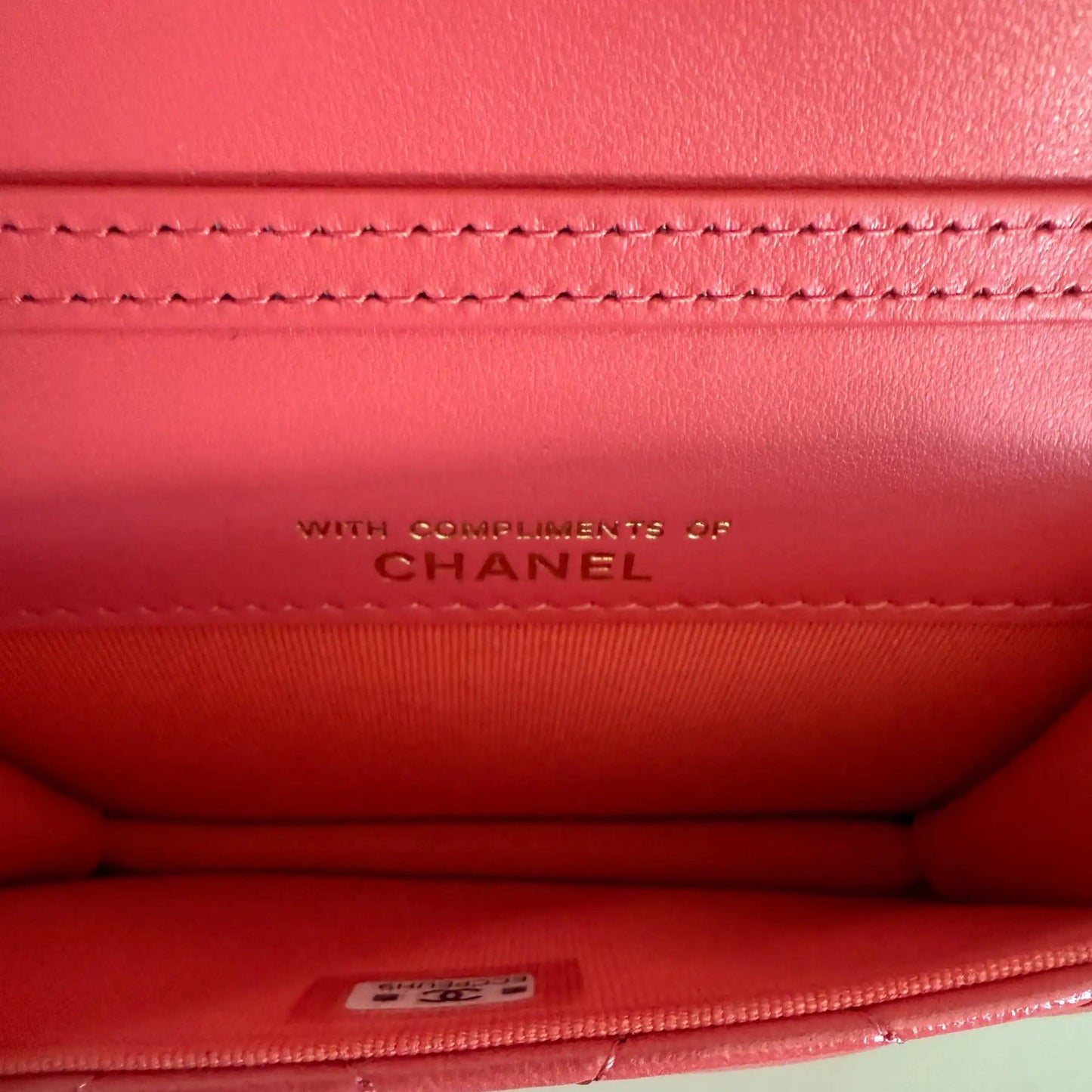 Chanel Mini Wallet on Chain rosa apricot selten / ungetragen Chanel