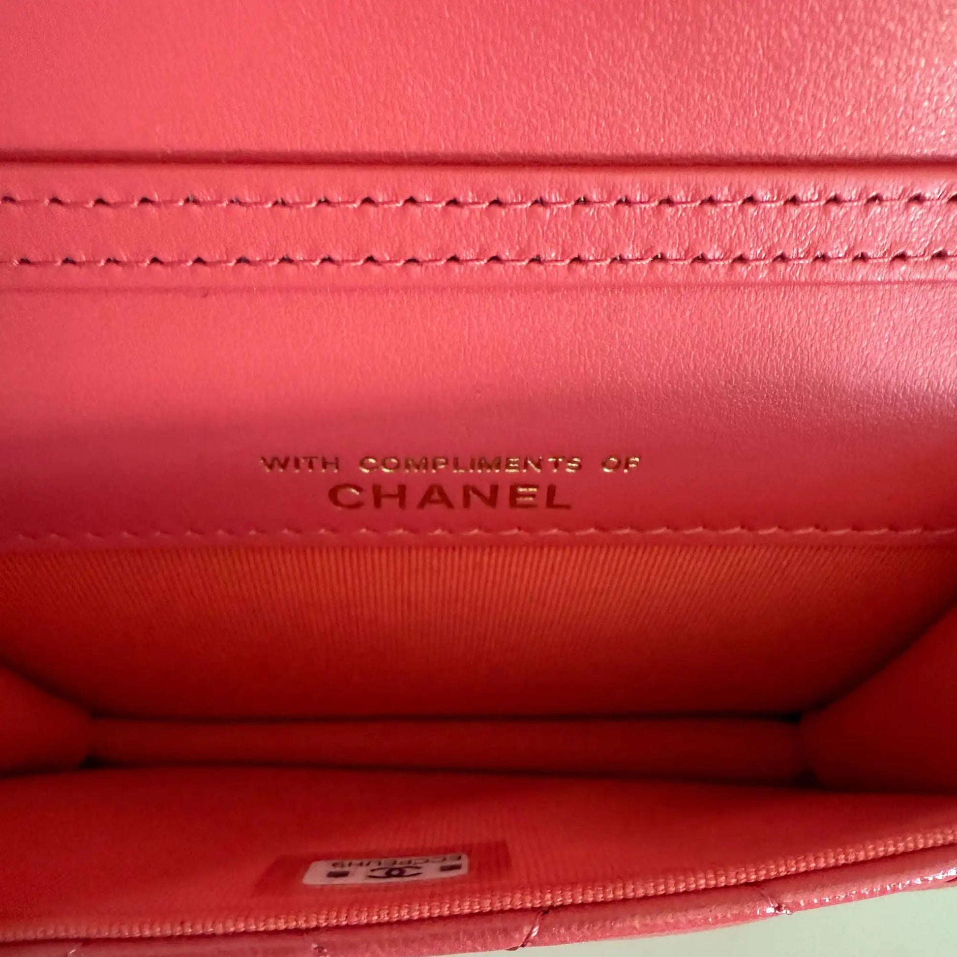 Chanel Mini Wallet on Chain rosa apricot selten / ungetragen Chanel