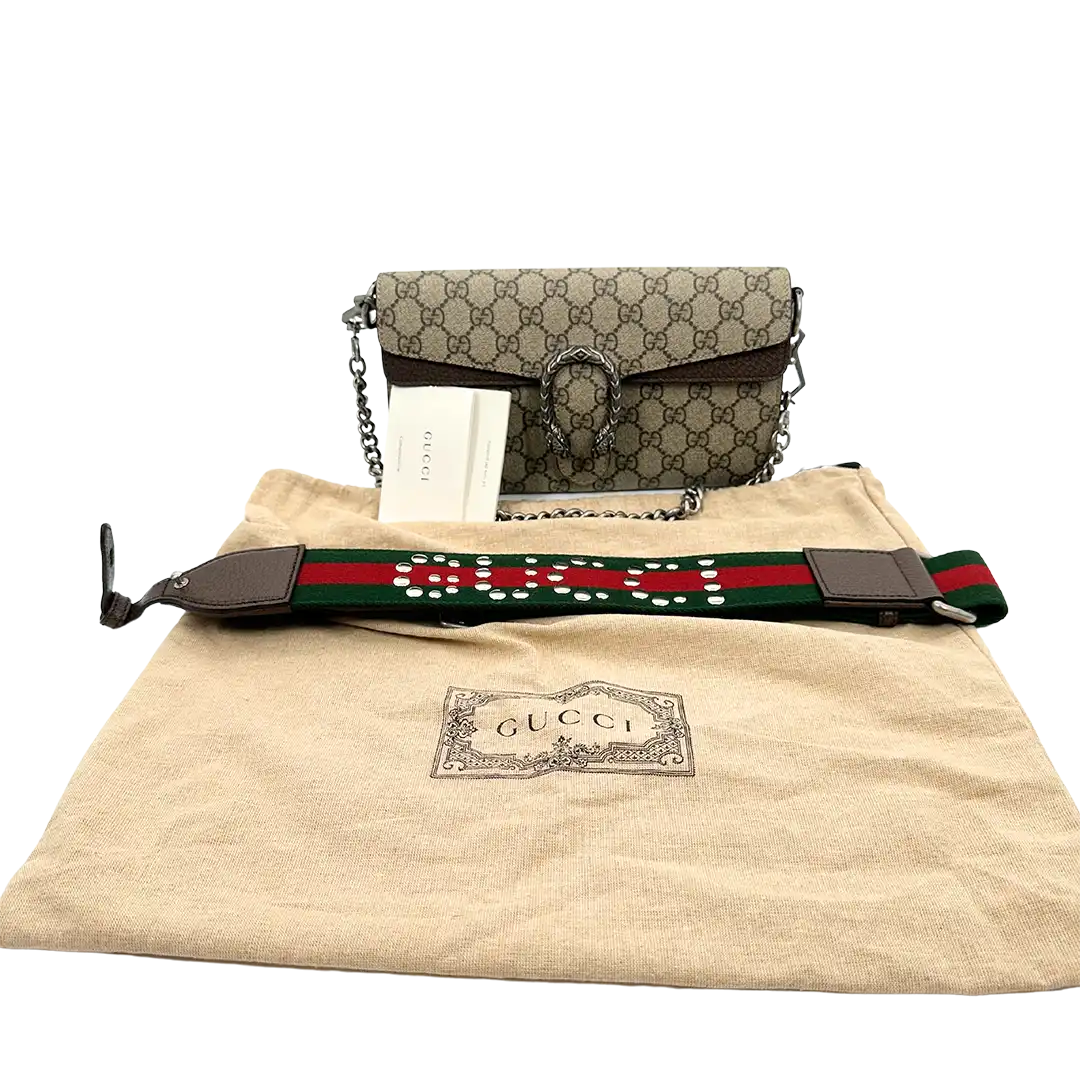 Gucci Dionysus kleine Schultertasche breiter Schulterriemen / neuwertig Gucci