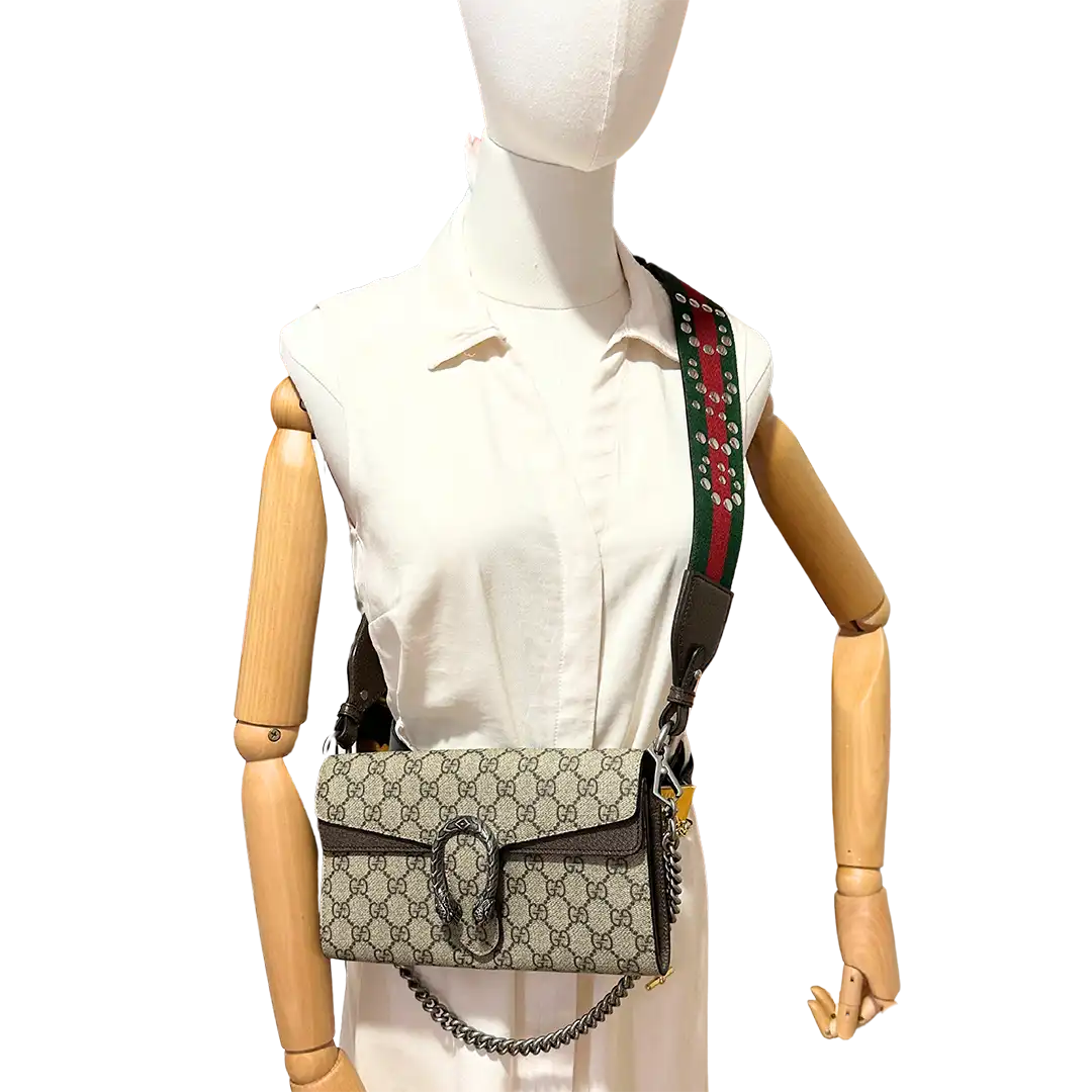 Gucci Dionysus kleine Schultertasche breiter Schulterriemen / neuwertig Gucci