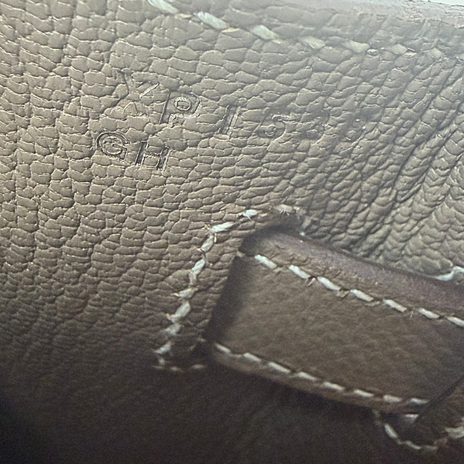 Hemès Kelly Bag 32 Sellier Epsom Leder Etoupe / sehr gut Hermès