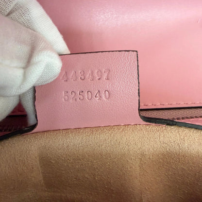 Gucci GG Marmont Small pink silber Hardware / neuwertig Gucci