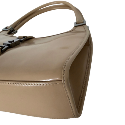 Gucci Jackie Schultertasche Lackleder beige / sehr gut Gucci