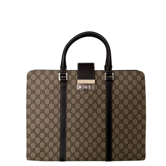 Gucci GG Supreme Business Laptop Bag / gut Gucci