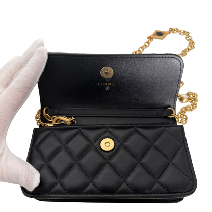Chanel Wallet on Chain Phone Holder on Chain limited Edition Fullset / neuwertig Chanel