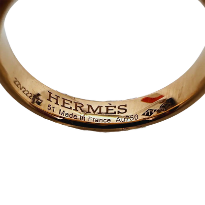 Hermès 18K Roségold Diamanten Ever Herakles Trauring Fullset / sehr gut Hermès