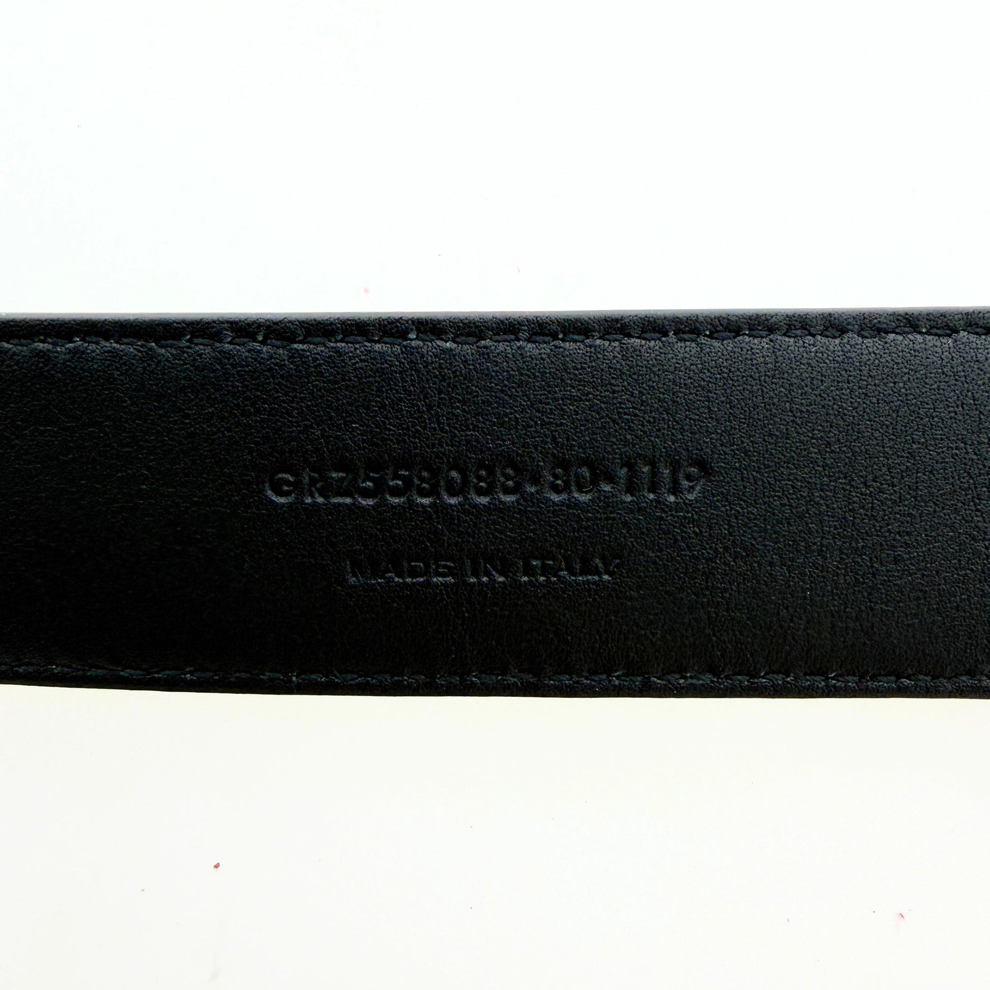 Saint Laurent Cassandre Gürtel  All black  80cm Schwarz / sehr gut Saint Laurent