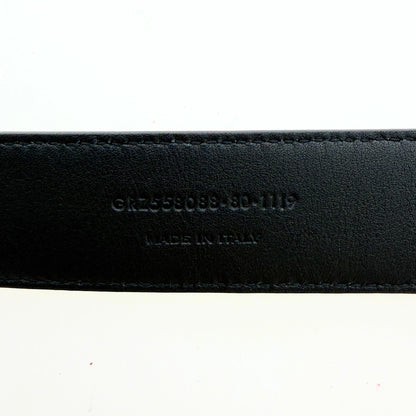 Saint Laurent Cassandre Gürtel  All black  80cm Schwarz / sehr gut Saint Laurent