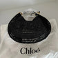 Chloé Summer Banana Hobo Bag aus geflocktenen Fasern schwarz / ungetragen Chloe