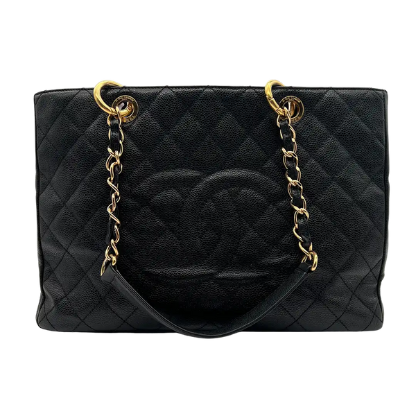 Chanel GST Shopping Bag Kaviarleder schwarz gut Echtheitscheck