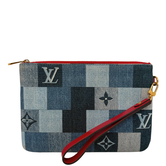Louis Vuitton City Pouch Denim M68761 / sehr gut Louis Vuitton