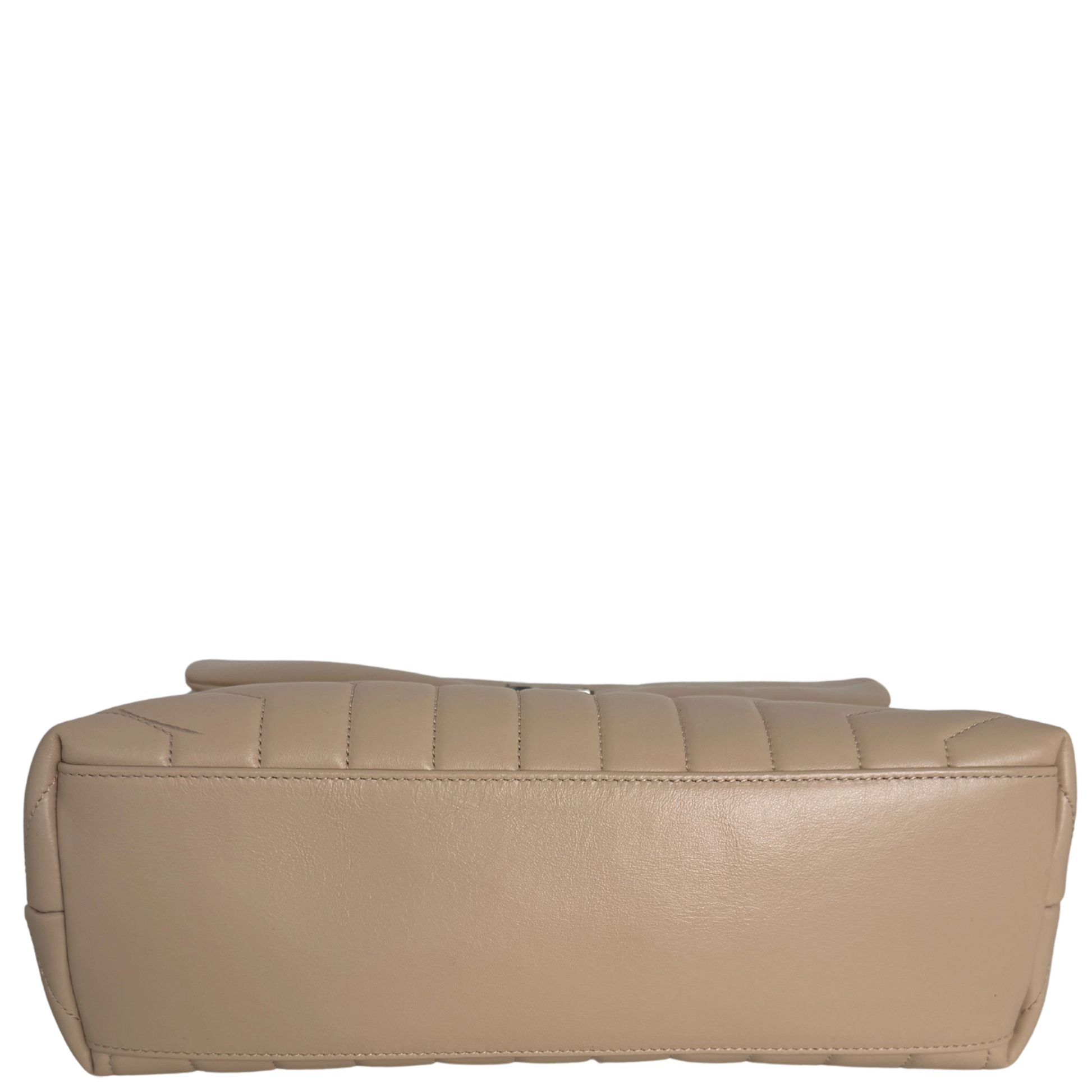 Saint Laurent YSL LouLou Medium Leder beige silber Hardware / sehr gut Saint Laurent