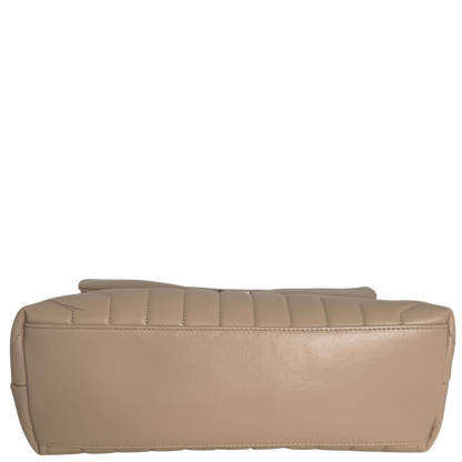 Saint Laurent YSL LouLou Medium Leder beige silber Hardware / sehr gut Saint Laurent