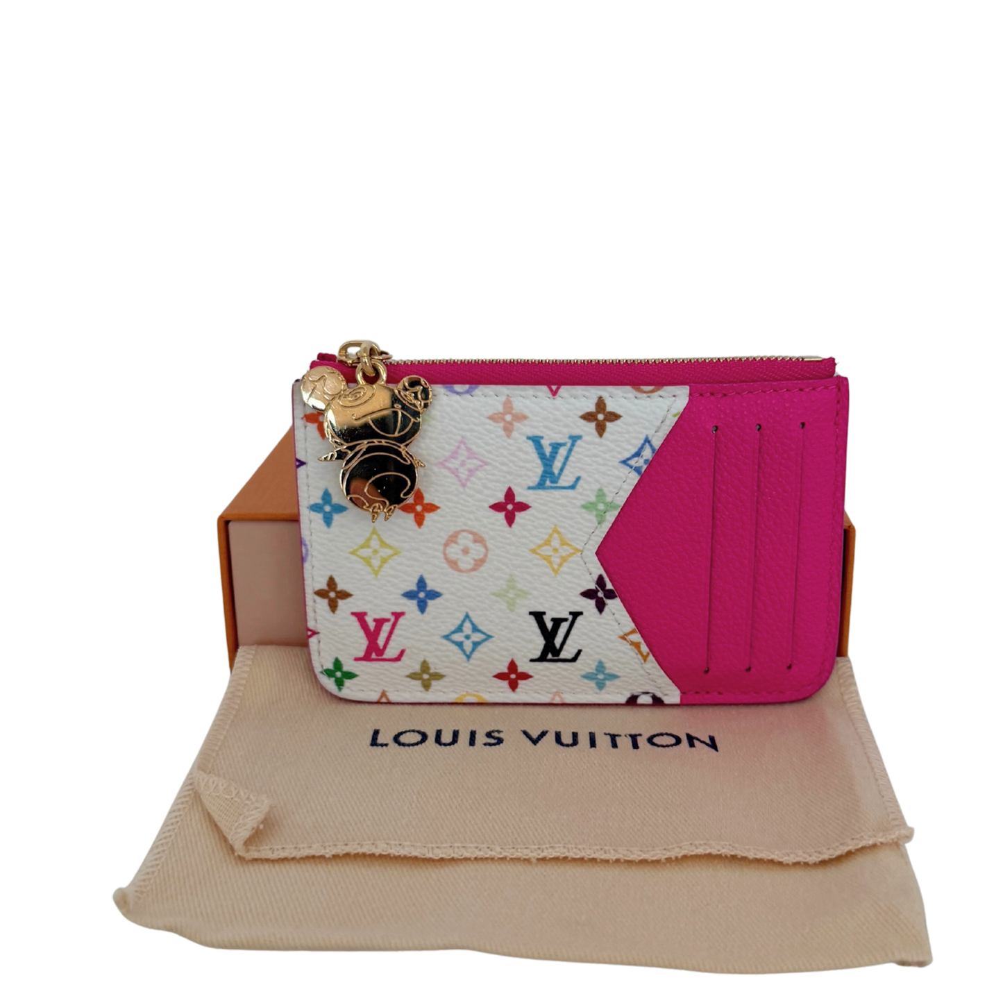 Louis Vuitton X Takashi Murakami Romy Card Holder Fullset / sehr gut Louis Vuitton
