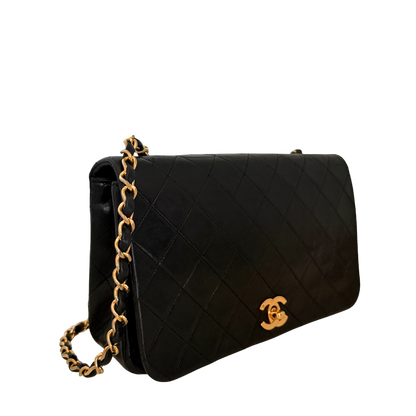 Chanel Timeless Single Flap Small Lammleder Schwarz / gut Chanel