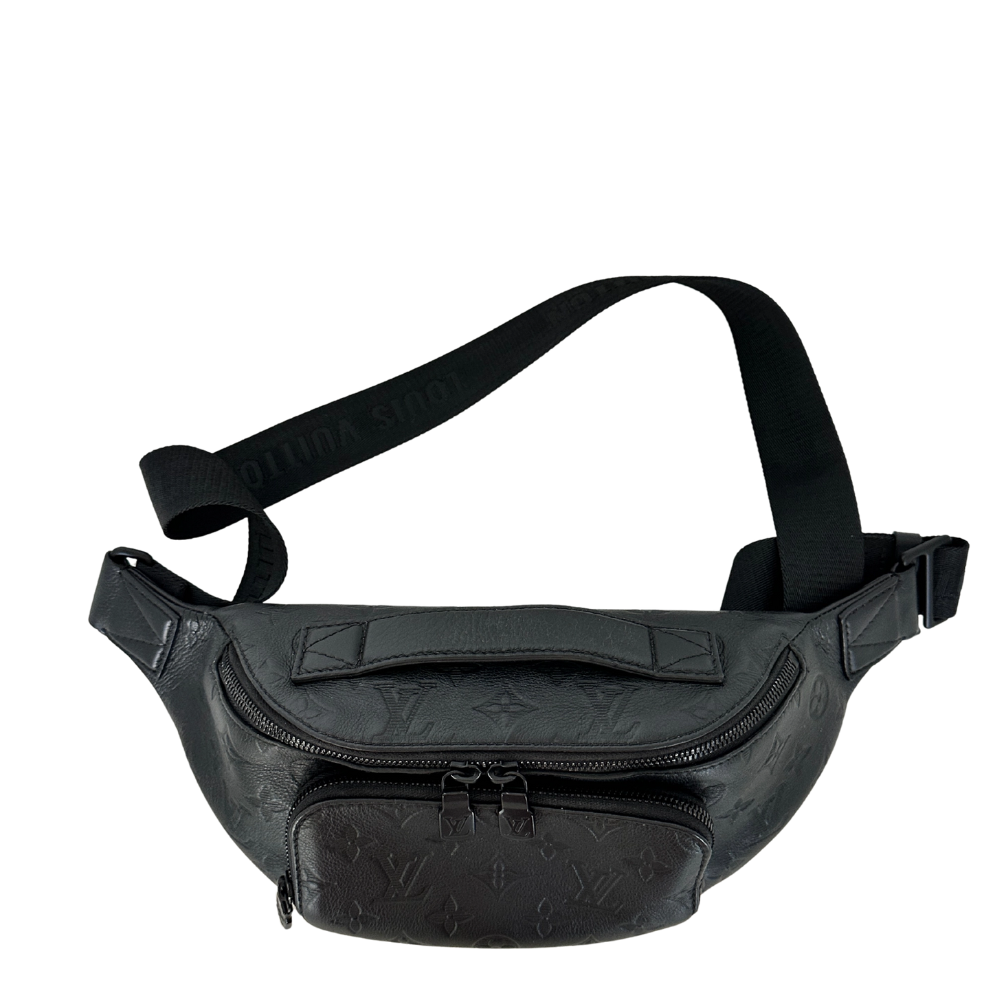 Louis Vuitton Rush Bumbag Monogram Shadow Leder schwarz Fullset / sehr gut Louis Vuitton