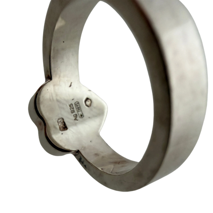 Gucci Ring mit Herz-Anhänger 925er silber Größe 10 / gut Gucci