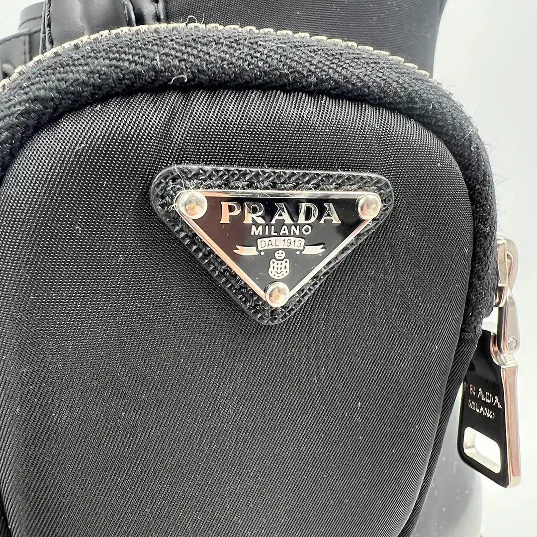 Prada Monolith Stiefel aus gebürstetem Leder und Re-Nylon EU 38,5 / sehr gut Prada