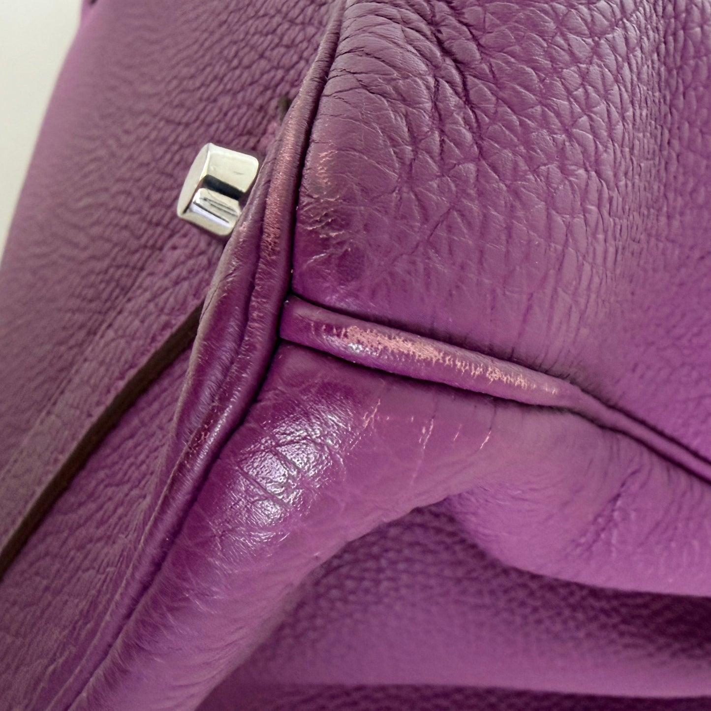 ANGEBOT DER WOCHE Hermès Birkin Bag 35 Togo Leder lila Palladium Hardware 2014 / sehr gut Hermès