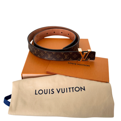 Louis Vuitton LV Initiales Gürtel 75cm Braun Fullset / sehr gut Louis Vuitton