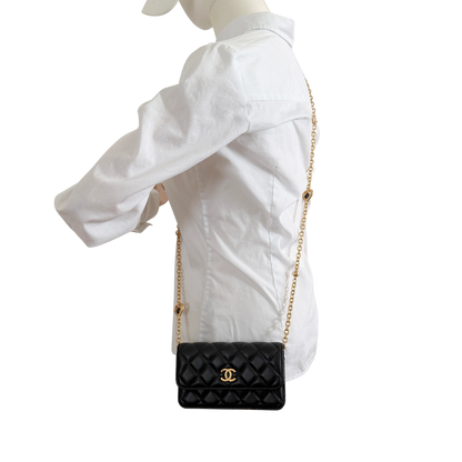Chanel Wallet on Chain Phone Holder on Chain limited Edition Fullset / neuwertig Chanel