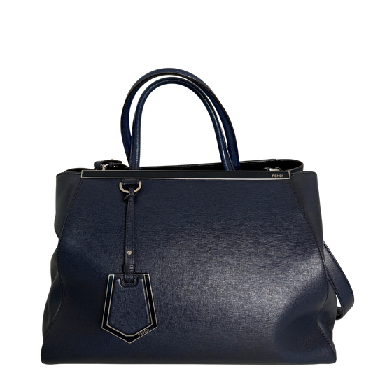 Fendi 2Jours Medium Handtasche navy / gut Fendi