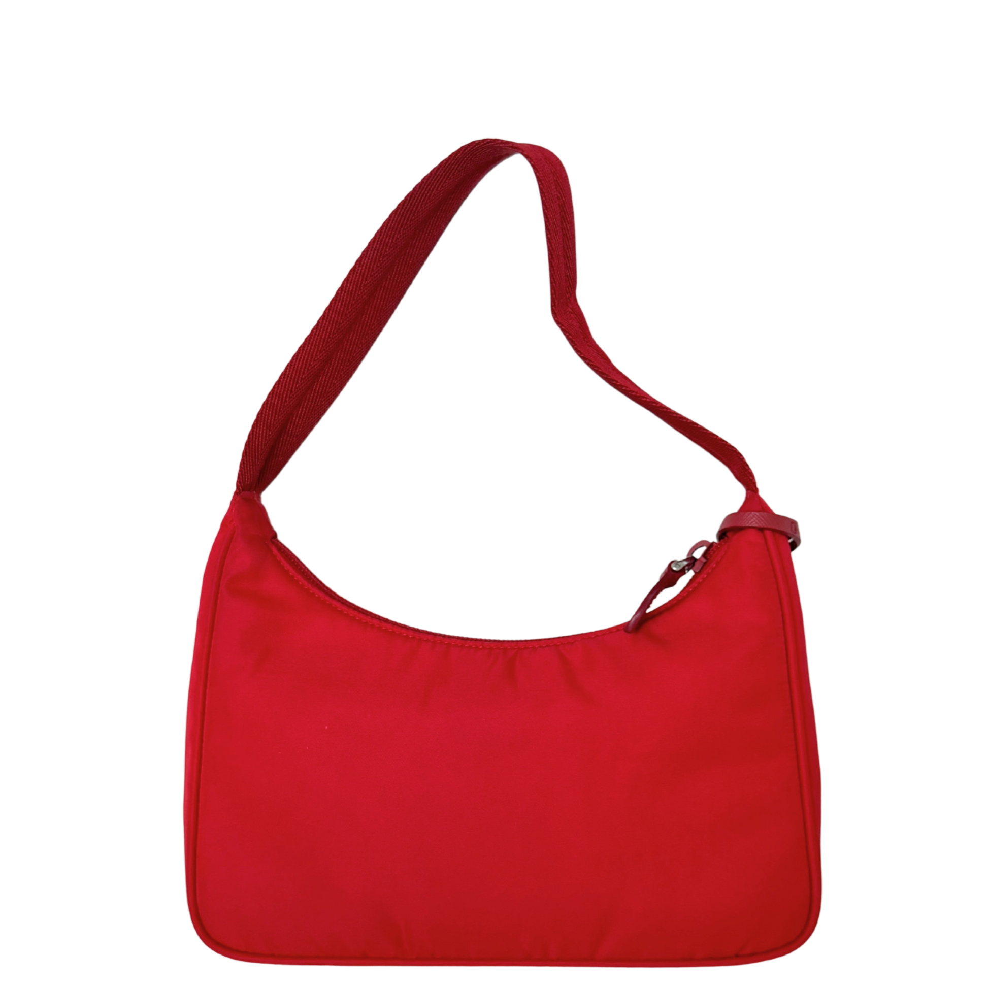 Prada Re-Edition 2000 Mini Bag rot Fullset / sehr gut Prada