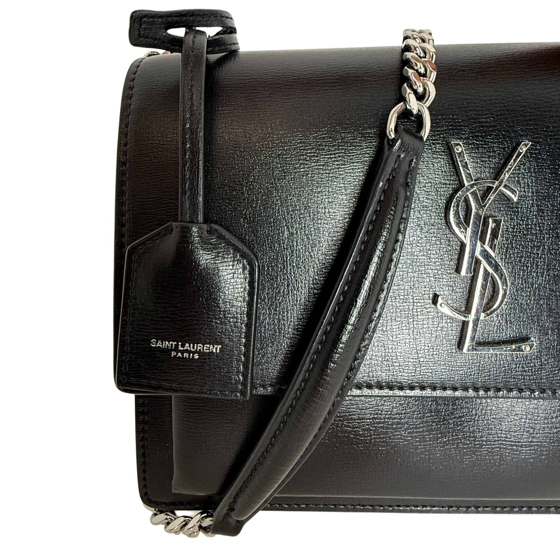 Saint Laurent Sunset Medium Leder schwarz / sehr gut Saint Laurent