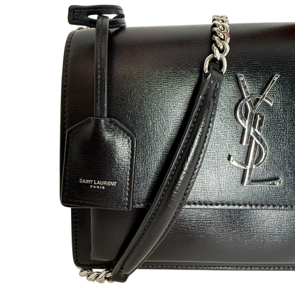 Saint Laurent Sunset Medium Leder schwarz / sehr gut Saint Laurent