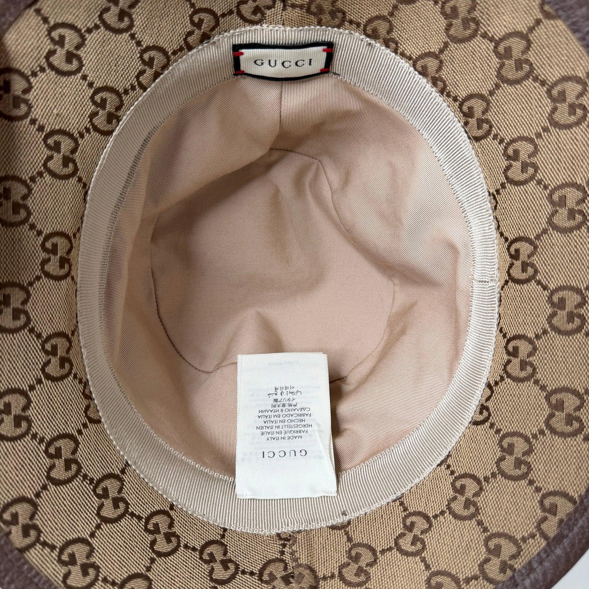Gucci beige GG Canvas Hut Größe S 57cm / neuwertig Gucci