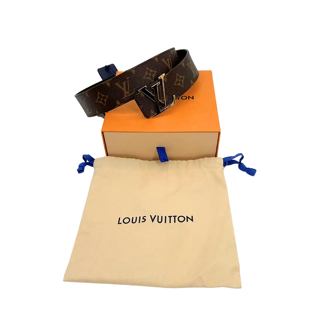 Louis Vuitton M0323 LV Initiales Gürtel Monogram 45 mm und 90cm braun / ungetragen Louis Vuitton