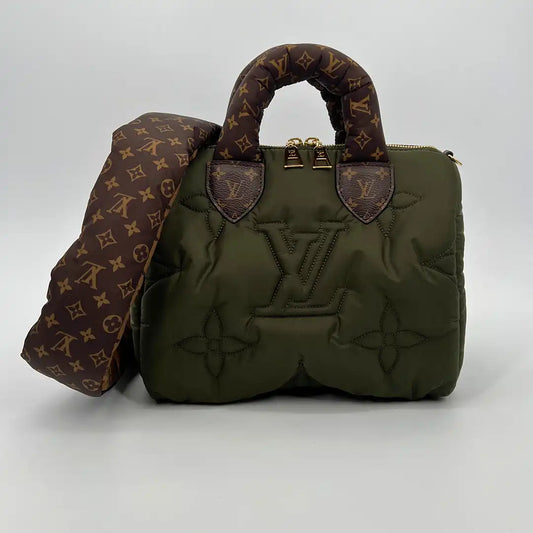 Louis Vuitton Speedy Bandouliere 25 Pilllow Khaki grün Fullset / neu Louis Vuitton