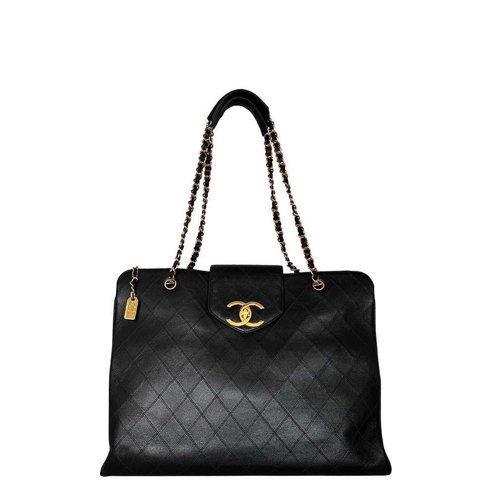 Chanel Supermodel Weekender Vintage 24k vergoldet mit ID Card / Invest / sehr gut Chanel
