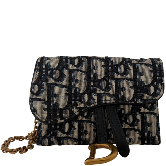 Christian Dior Nano Saddle Crossybody Belt Pochette Oblique / sehr gut Dior