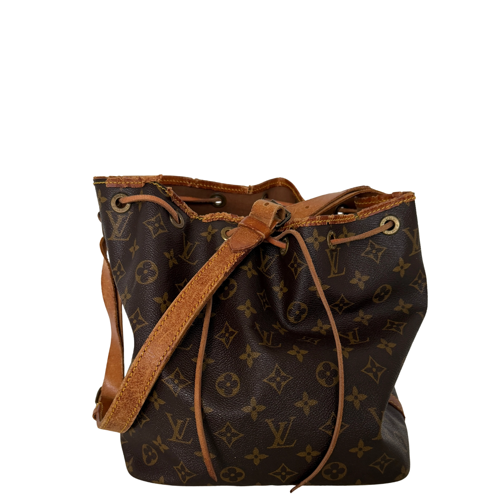 Louis Vuitton Petit Sac Noé Monogram Canvas Braun / akzeptabel Louis Vuitton