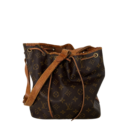 Louis Vuitton Petit Sac Noé Monogram Canvas Braun / akzeptabel Louis Vuitton
