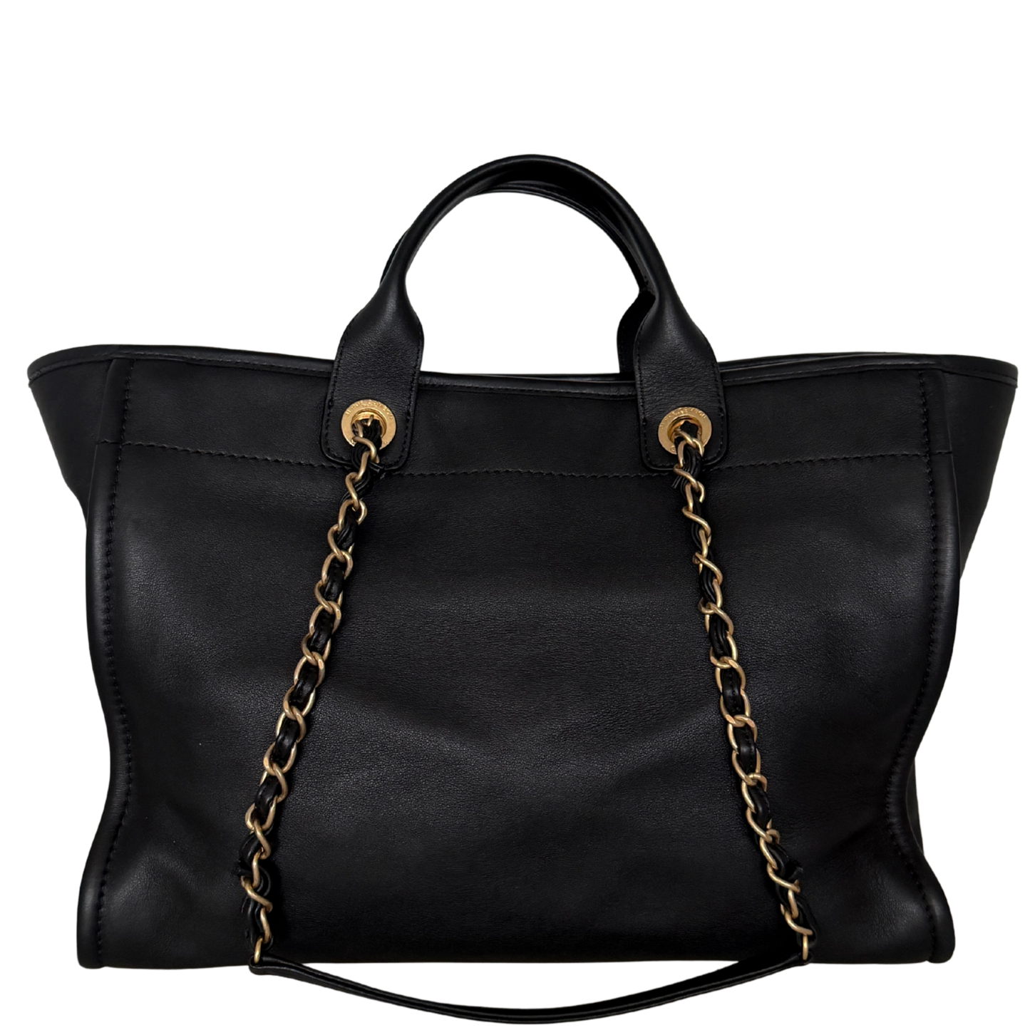 Chanel Deauville Leder Multicolor Tote Bag / sehr gut Chanel