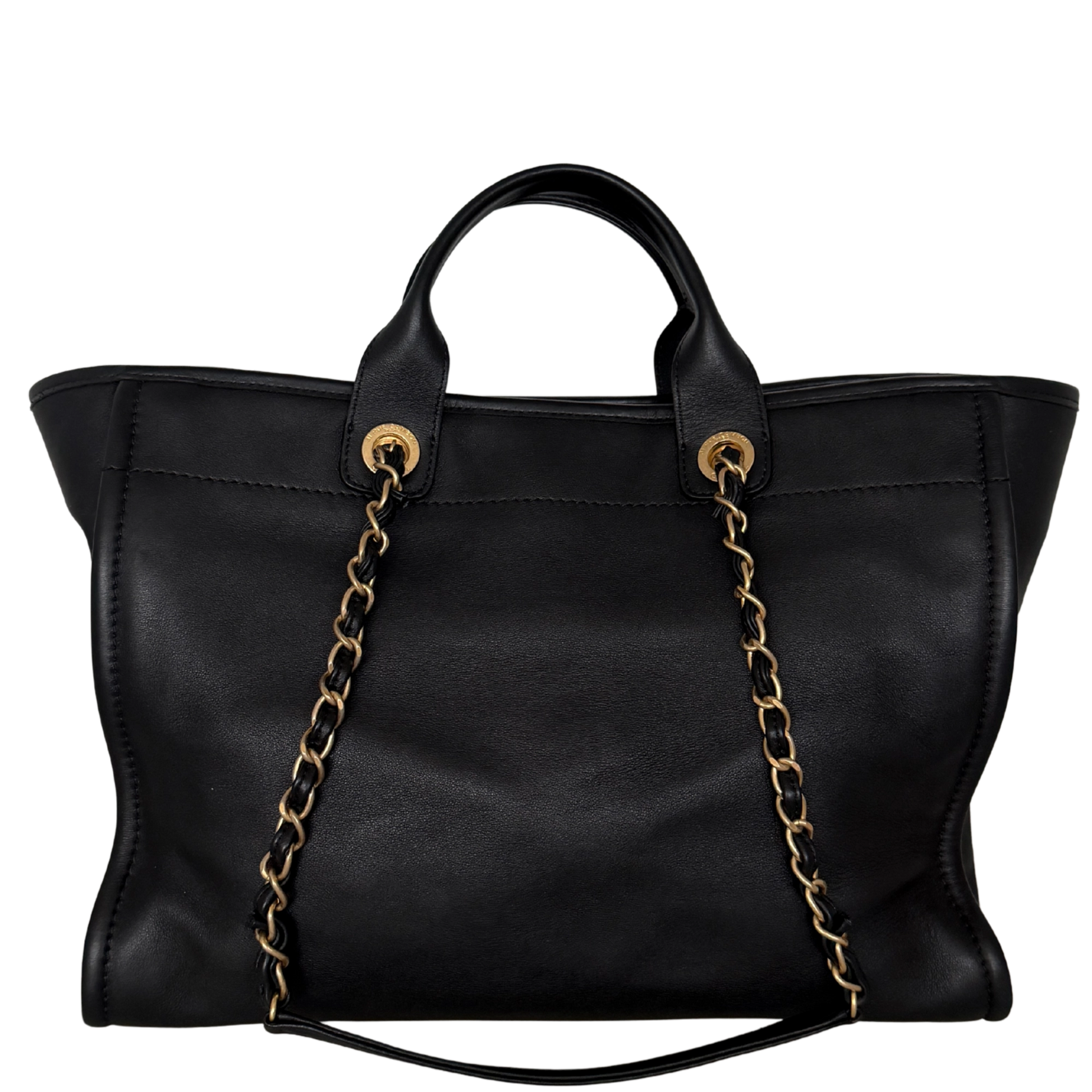 Chanel Deauville Leder Multicolor Tote Bag / sehr gut Chanel