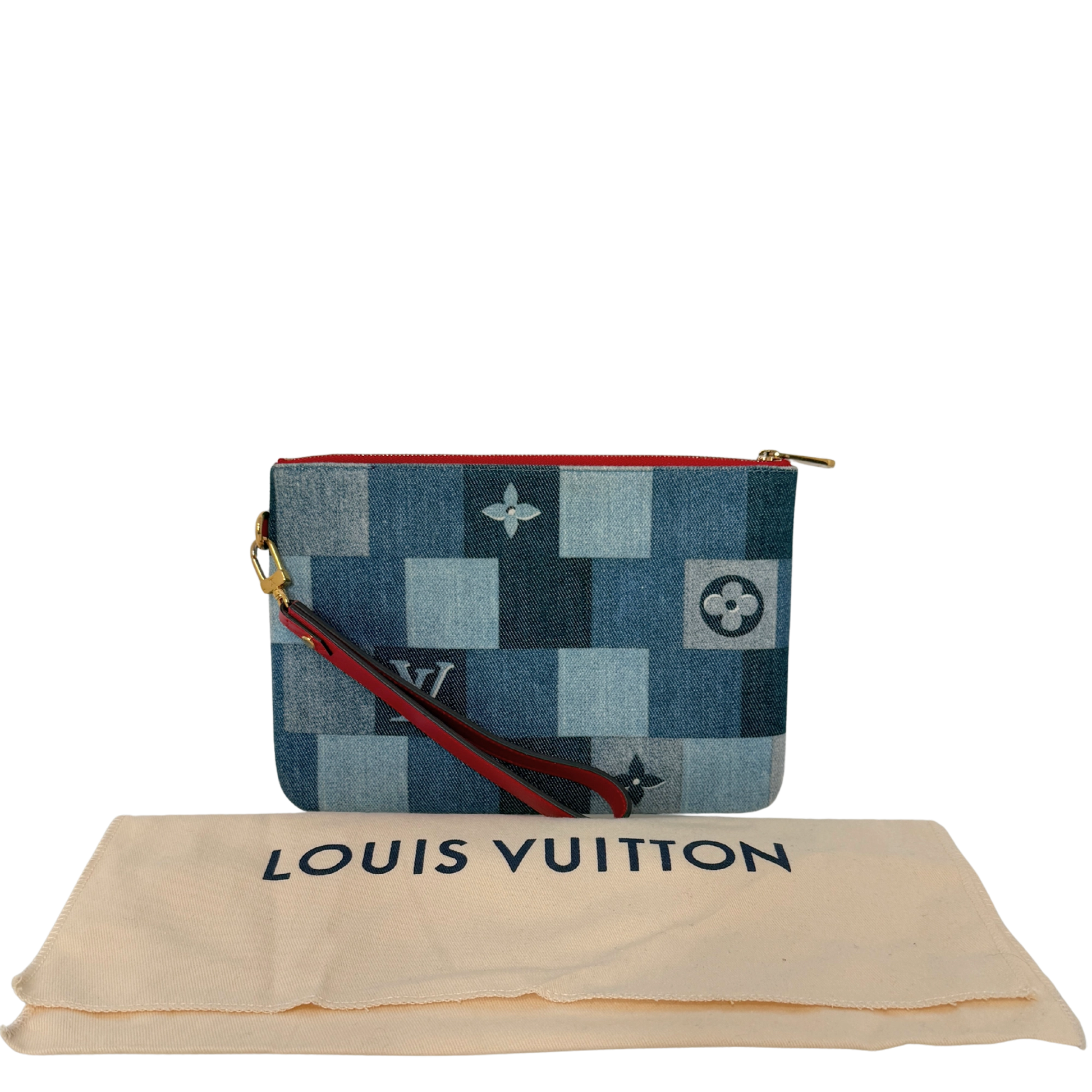 Louis Vuitton City Pouch Denim M68761 / sehr gut Louis Vuitton