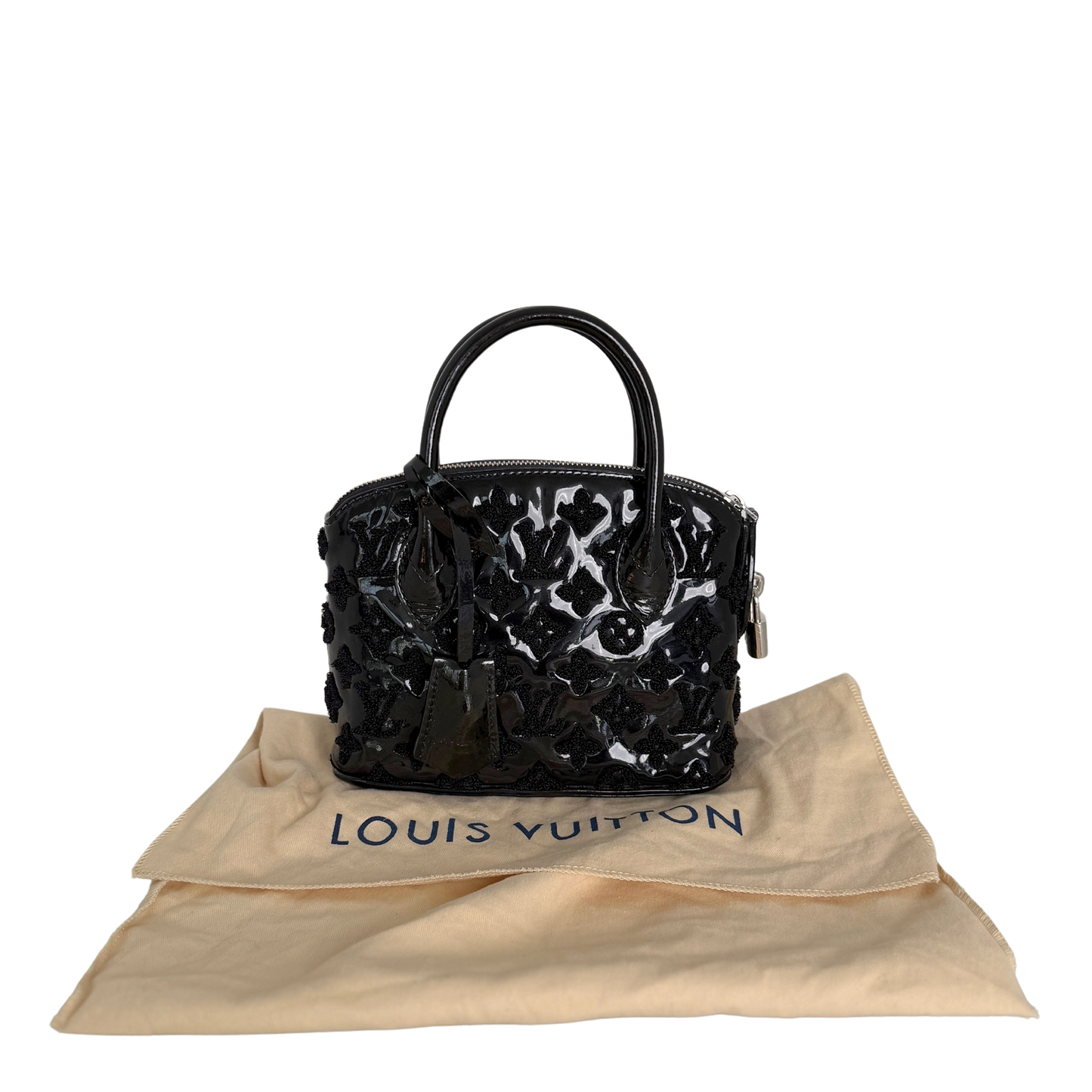 Louis Vuitton Lockit BB Bag Limited Edition 2012 Lackleder schwarz / sehr gut Louis Vuitton