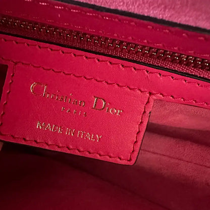 Dior Saddle Bag mit Trageriemen Medium Passion Pink Fullset / ungetragen Dior