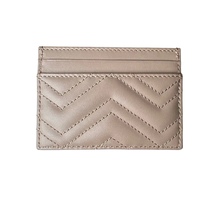 Gucci GG Marmont Kalbsleder Kartenetui Cardholder  poudre / neu Gucci