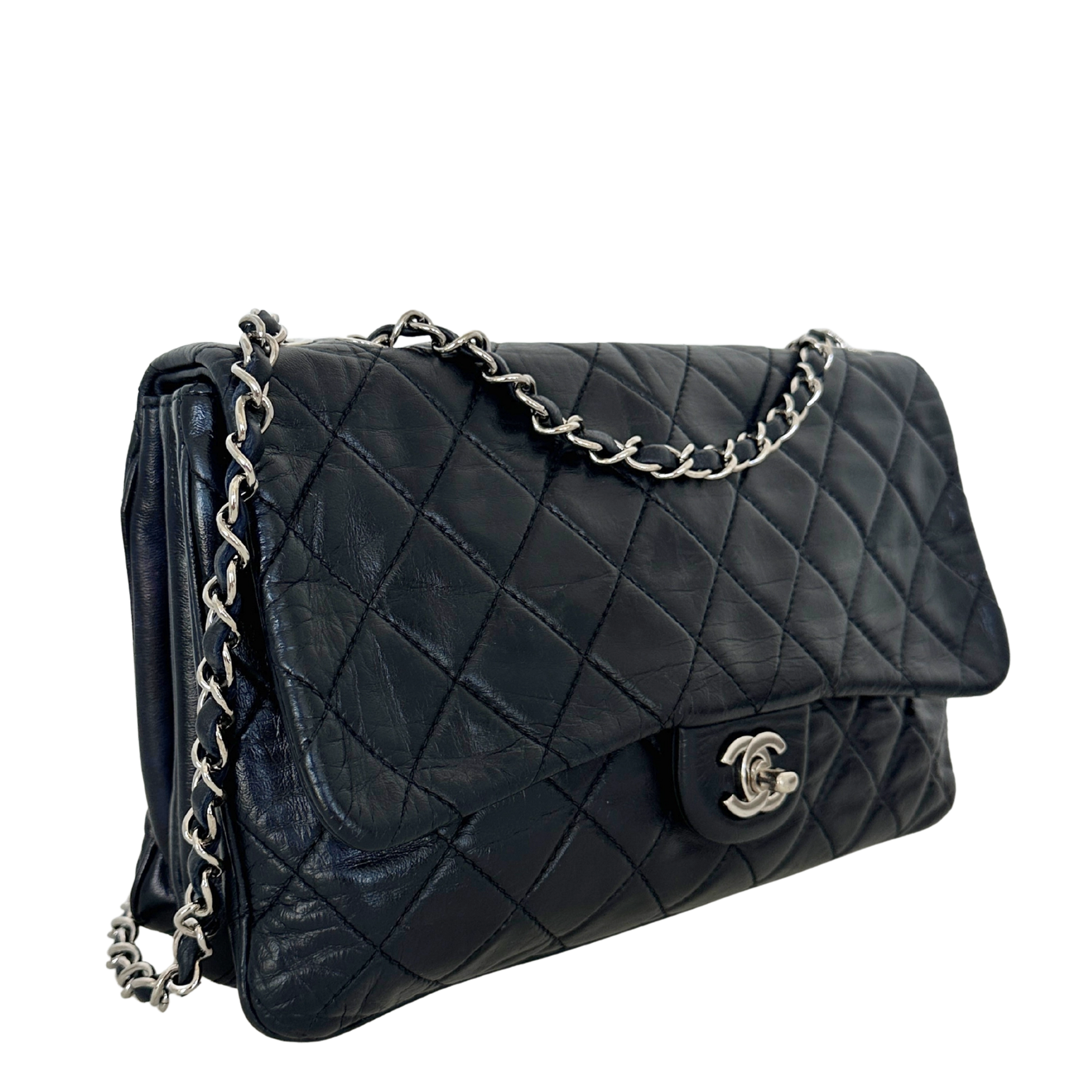 Chanel Timeless Accordion Flap Bag Lammleder / sehr gut Chanel