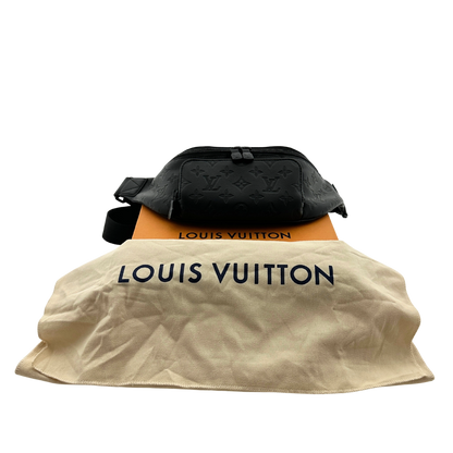 Louis Vuitton Rush Bumbag Monogram Shadow Leder schwarz Fullset / sehr gut Louis Vuitton