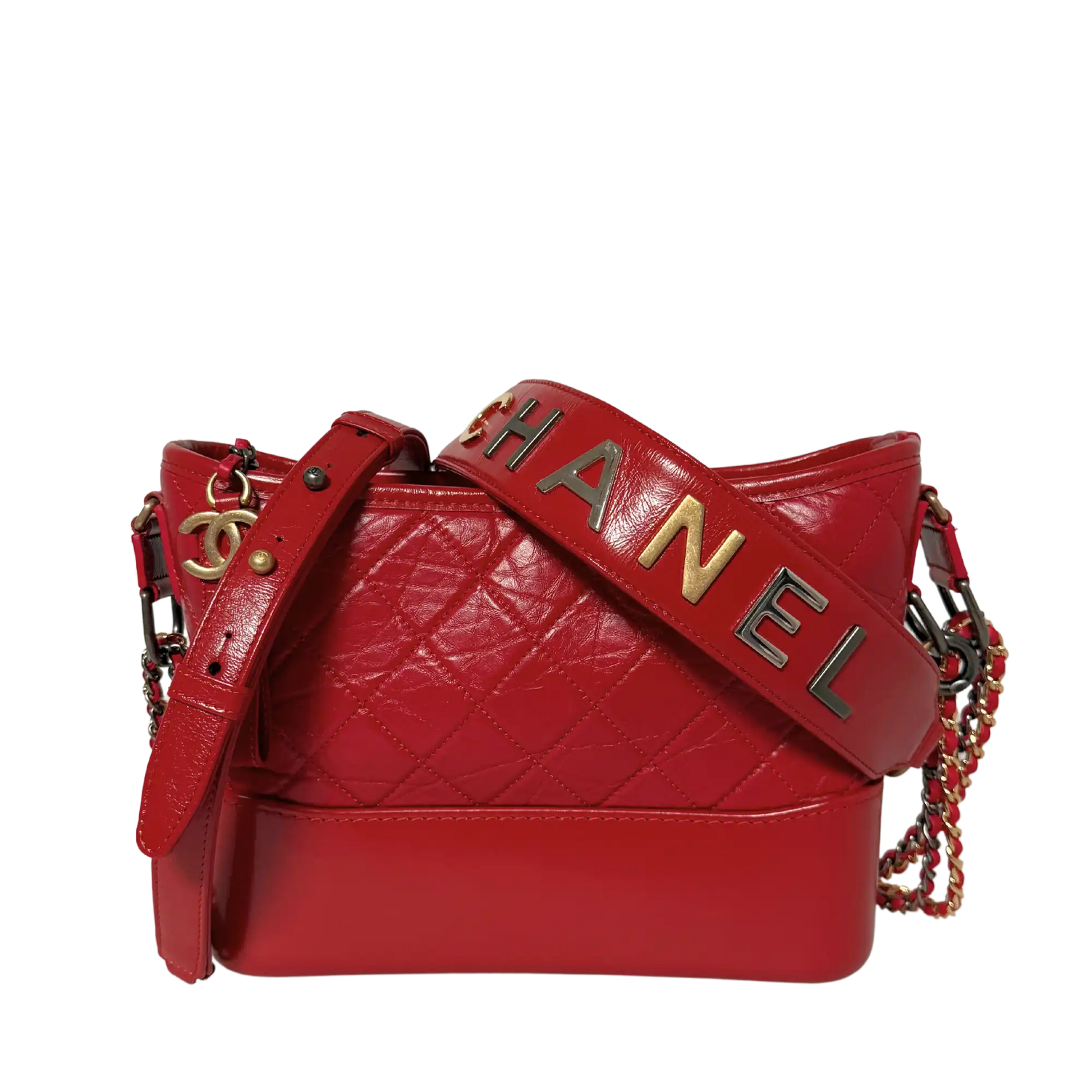 Chanel Gabrielle Small Hobo Bag rot 2020 Fullset / Sehr gut Chanel