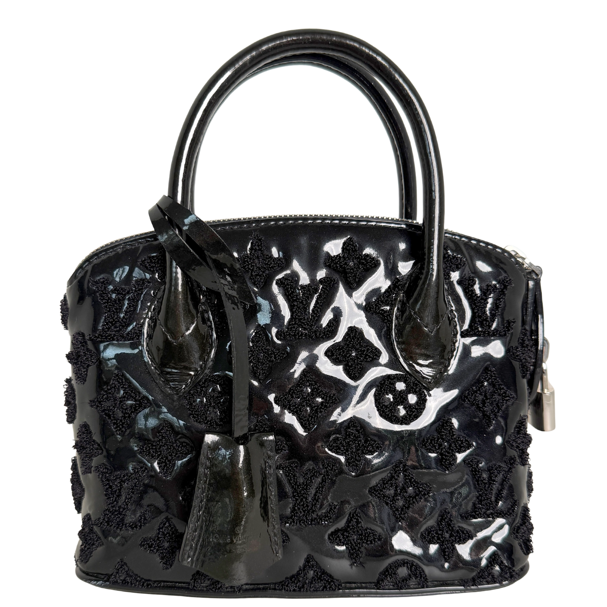 Louis Vuitton Lockit BB Bag Limited Edition 2012 Lackleder schwarz / sehr gut Louis Vuitton