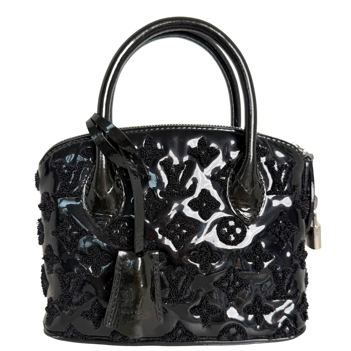 Louis Vuitton Lockit BB Bag Limited Edition 2012 Lackleder schwarz / sehr gut Louis Vuitton