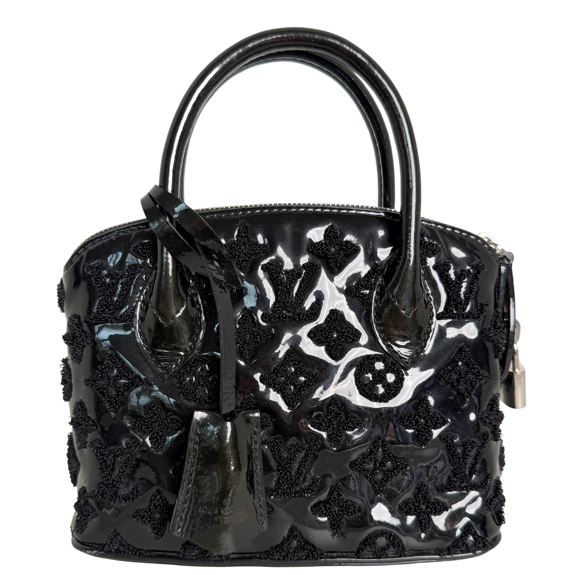 Louis Vuitton Lockit BB Bag Limited Edition 2012 Lackleder schwarz / sehr gut Louis Vuitton