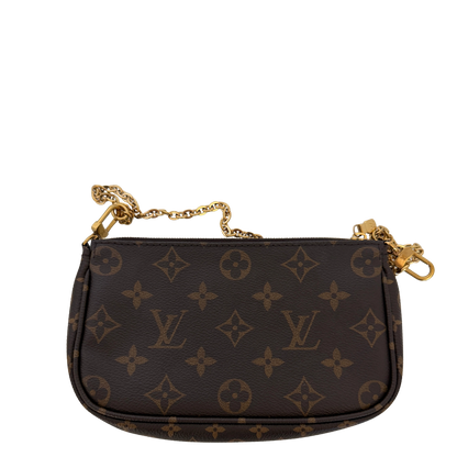 Louis Vuitton Multi Pochette Accessoires Monogram Canvas Rose Clair / sehr gut Louis Vuitton